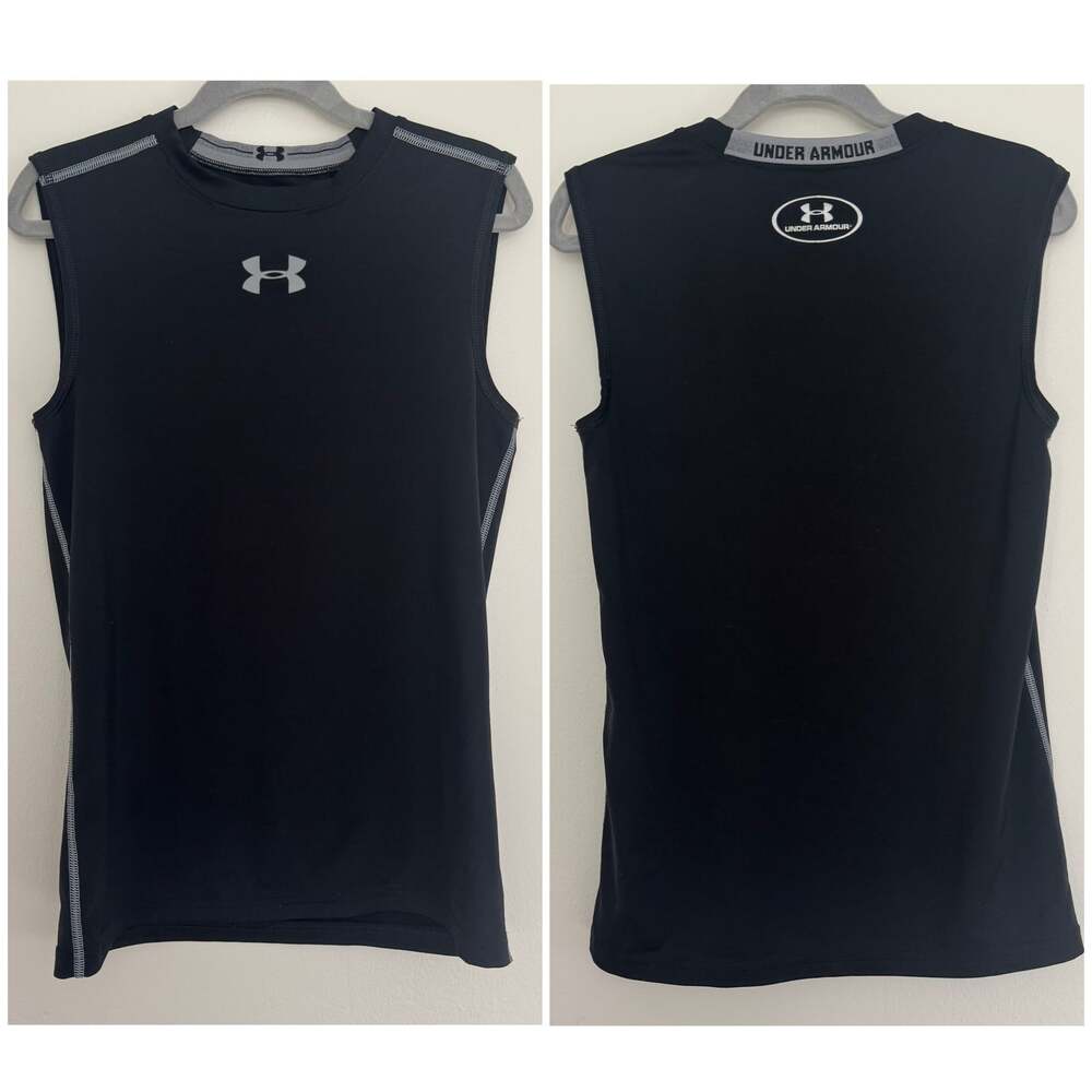 Under Armour Fitted Heatgear Athletic Tank in Black